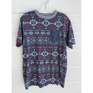 Free Planet Aztec short sleeve pocket tee Large